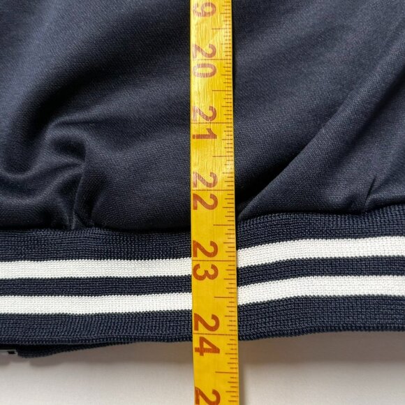 Guess 03 Boys Size L Full-Zip Navy White Jacket Embroidered Logos Side Pockets - Picture 6 of 7